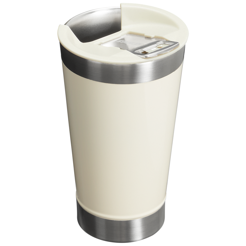 Stanley 1913 Classic Stay Chill Beer Pint 16 OZ in Cream Gloss | Back View