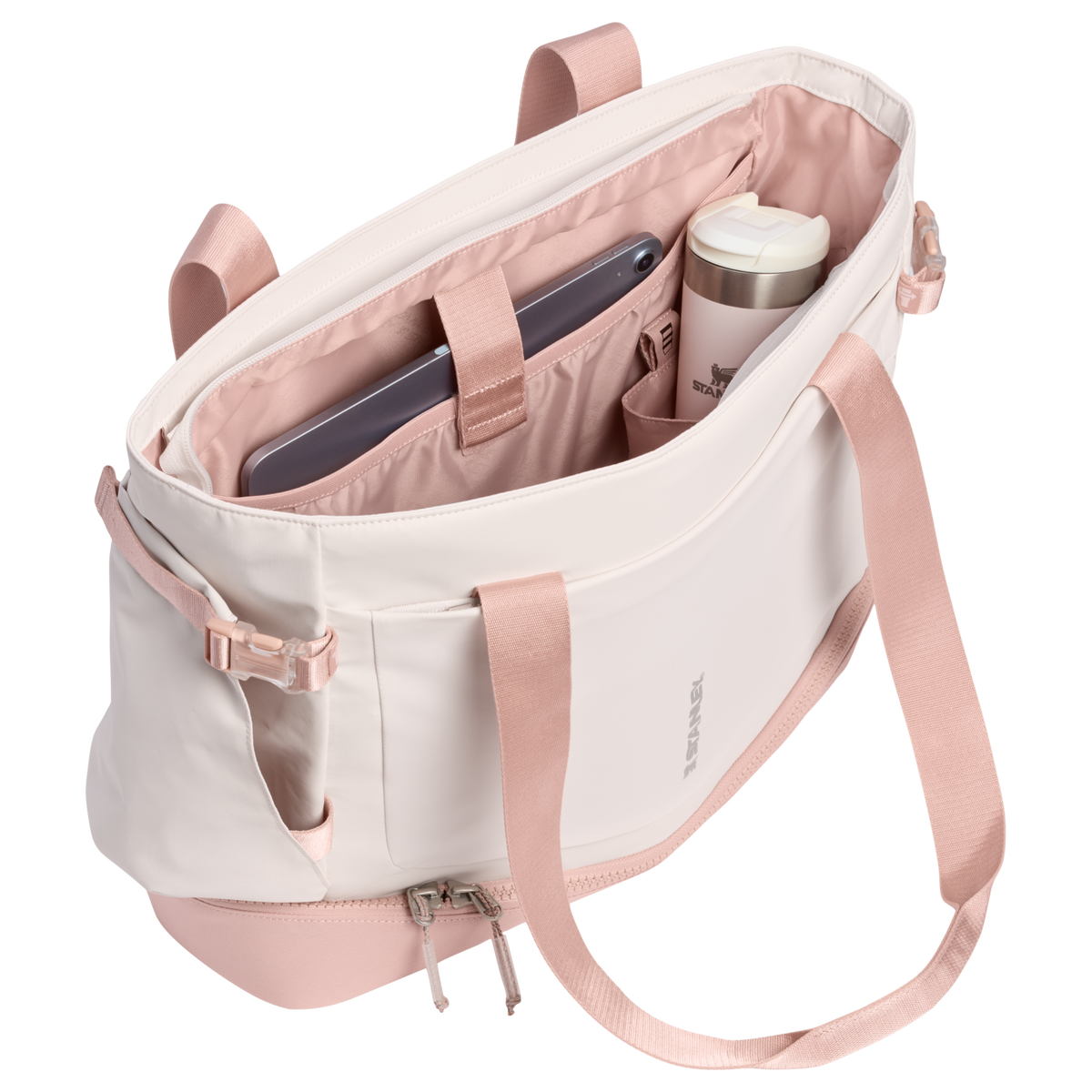 Stanley 1913 The Vitalize™ Tote 27.6 QT in Rose Quartz | Open View