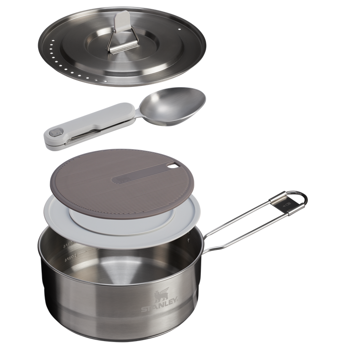 The Wildfare Pro Saucepan Cookset 5-piece set | 2 QT